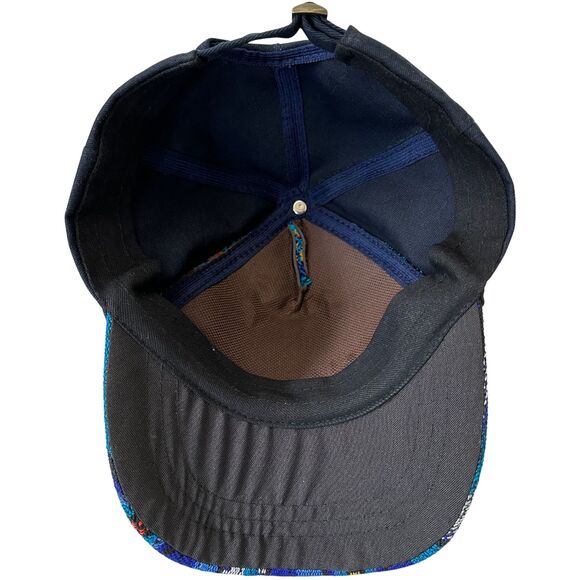 Aztec Style Pattern Hat Cap Guatemala Embroidered with Adjustable Strap - Picture 5 of 5